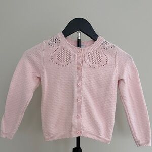 Hanna Andersson Light Pink Cardigan Button-Down Sweater